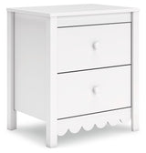 Hallityn - White - Two Drawer Night Stand by Signature Design by Ashley® | Bel Furniture