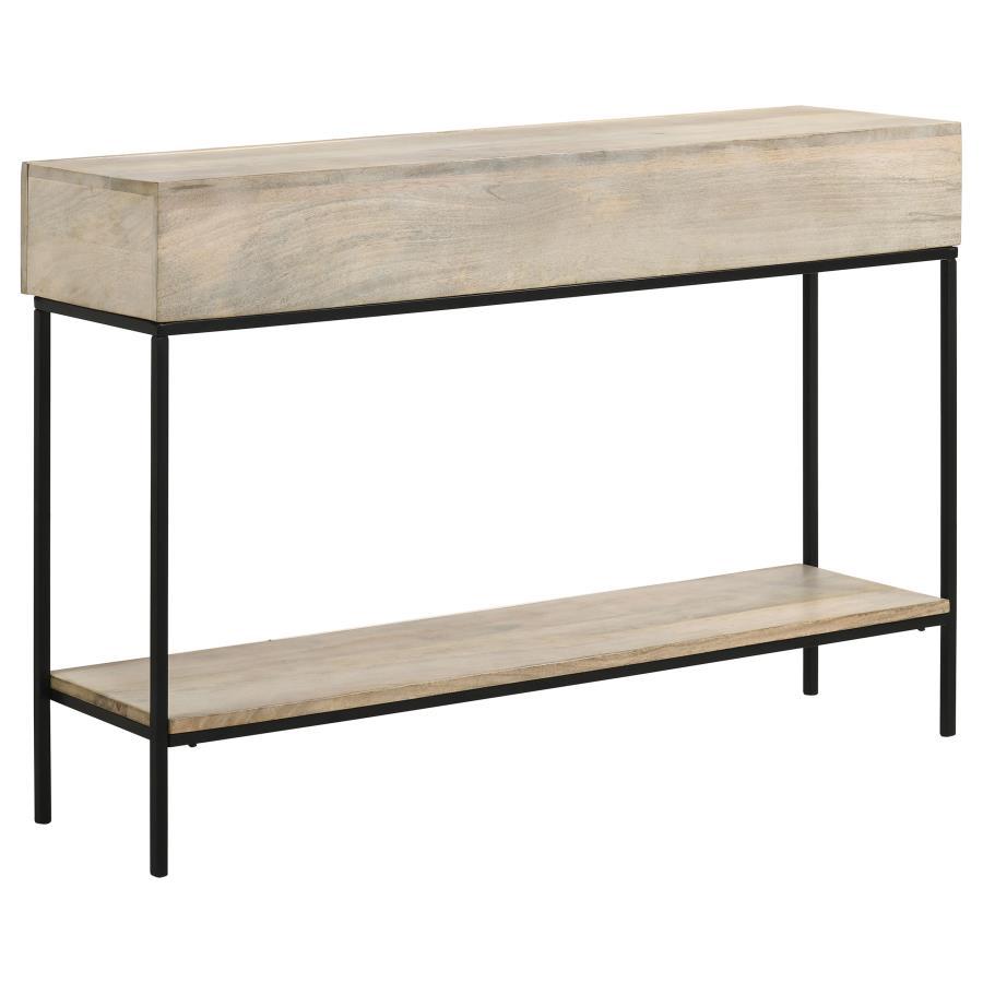 Rubeus - 2-Drawer Wood Entryway Console Table - White Washed