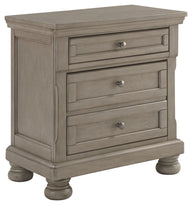 Lettner - Night Stand Gray 2 Drawers by Signature Design by Ashley® | Bel Furniture