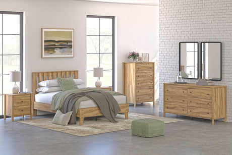 Bermacy - Platform Bedroom Set Light Brown Full by Signature Design by Ashley® | Bel Furniture