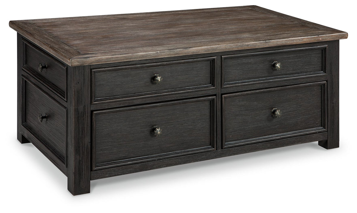 Tyler Creek - Grayish Brown / Black - Lift Top Cocktail Table by Signature Design by Ashley® | Bel Furniture