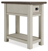 Bolanburg - Chair Side End Table White 1 Drawer by Signature Design by Ashley® | Bel Furniture