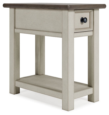 Bolanburg - Chair Side End Table White 1 Drawer by Signature Design by Ashley® | Bel Furniture