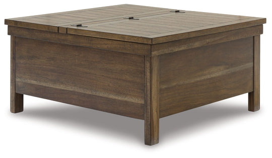 Moriville - Grayish Brown - Lift Top Cocktail Table by Signature Design by Ashley® | Bel Furniture