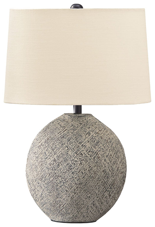 Harif - Beige - Paper Table Lamp by Signature Design by Ashley® | Bel Furniture