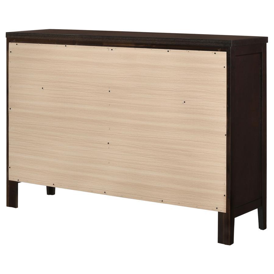 Carlton - 6-Drawer Dresser - Cappuccino