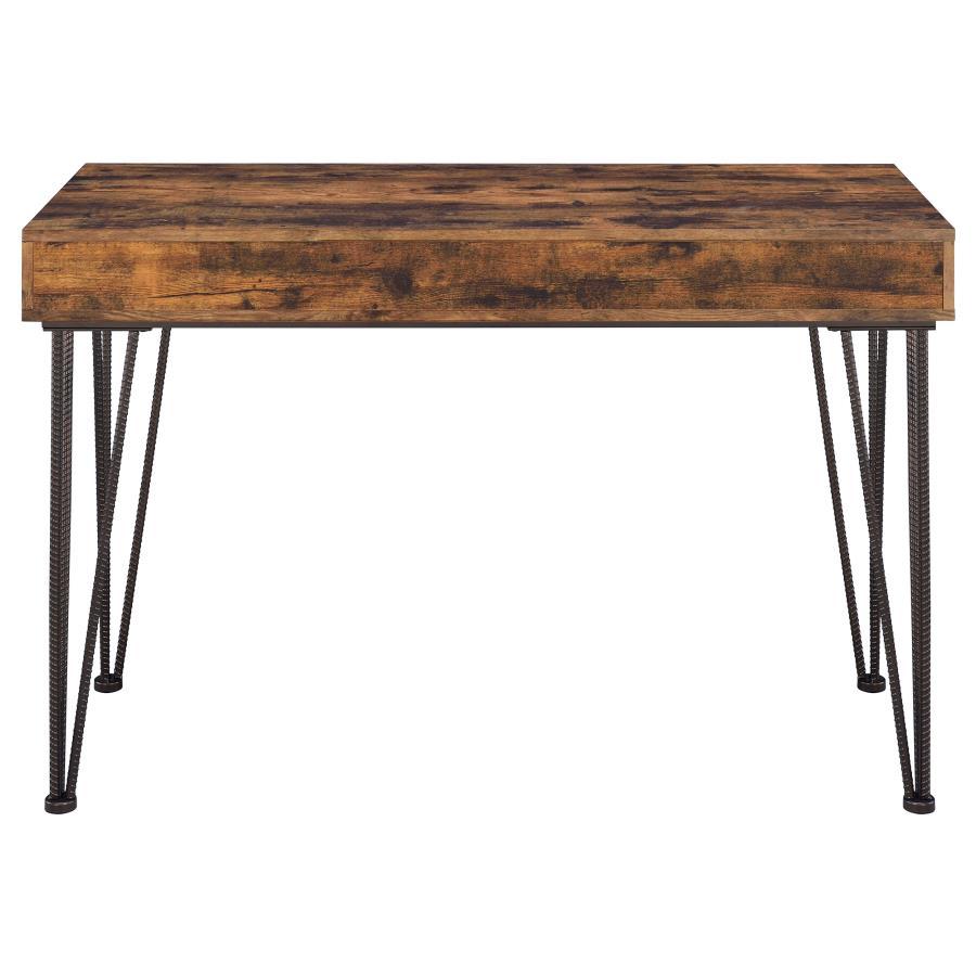 Olvera - 1-Drawer Writing Desk - Rustic Nutmeg