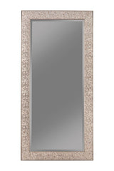Rollins - Rectangular Floor Mirror Pearl Silver by CoasterEveryday | Bel Furniture