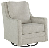 Kambria - Fog - Swivel Glider Accent Chair by Signature Design by Ashley® | Bel Furniture