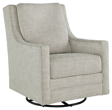 Kambria - Fog - Swivel Glider Accent Chair by Signature Design by Ashley® | Bel Furniture