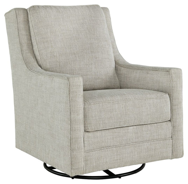 Kambria - Fog - Swivel Glider Accent Chair by Signature Design by Ashley® | Bel Furniture