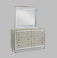 Cristian - Dresser, Mirror Beige by Crown Mark | Bel Furniture