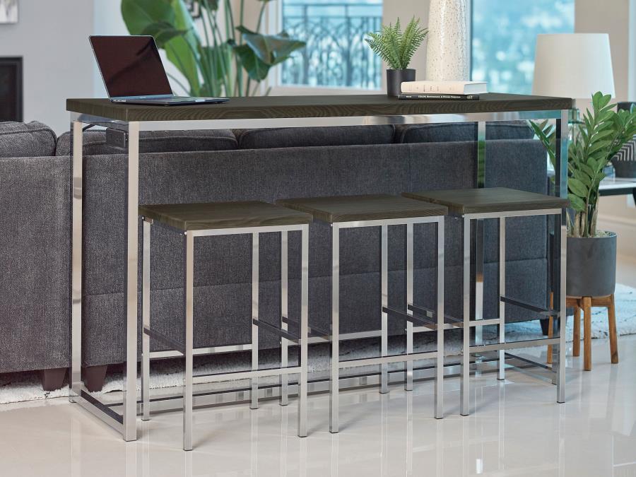 Cassidy - 4 Piece Counter Height Dining Table Set - Dark Oak by CoasterEveryday | Bel Furniture