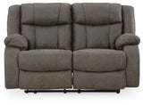 First Base - Gunmetal - Reclining Loveseat by Signature Design by Ashley® | Bel Furniture