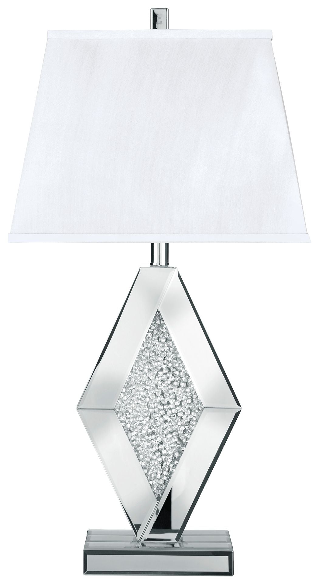 Prunella - Silver Finish - Mirror Table Lamp by Signature Design by Ashley® | Bel Furniture