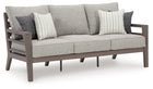 Hillside Barn - Sofa With Cushion - Gray / Brown