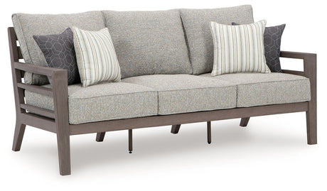 Hillside Barn - Gray / Brown - Sofa With Cushion by Signature Design by Ashley® | Bel Furniture