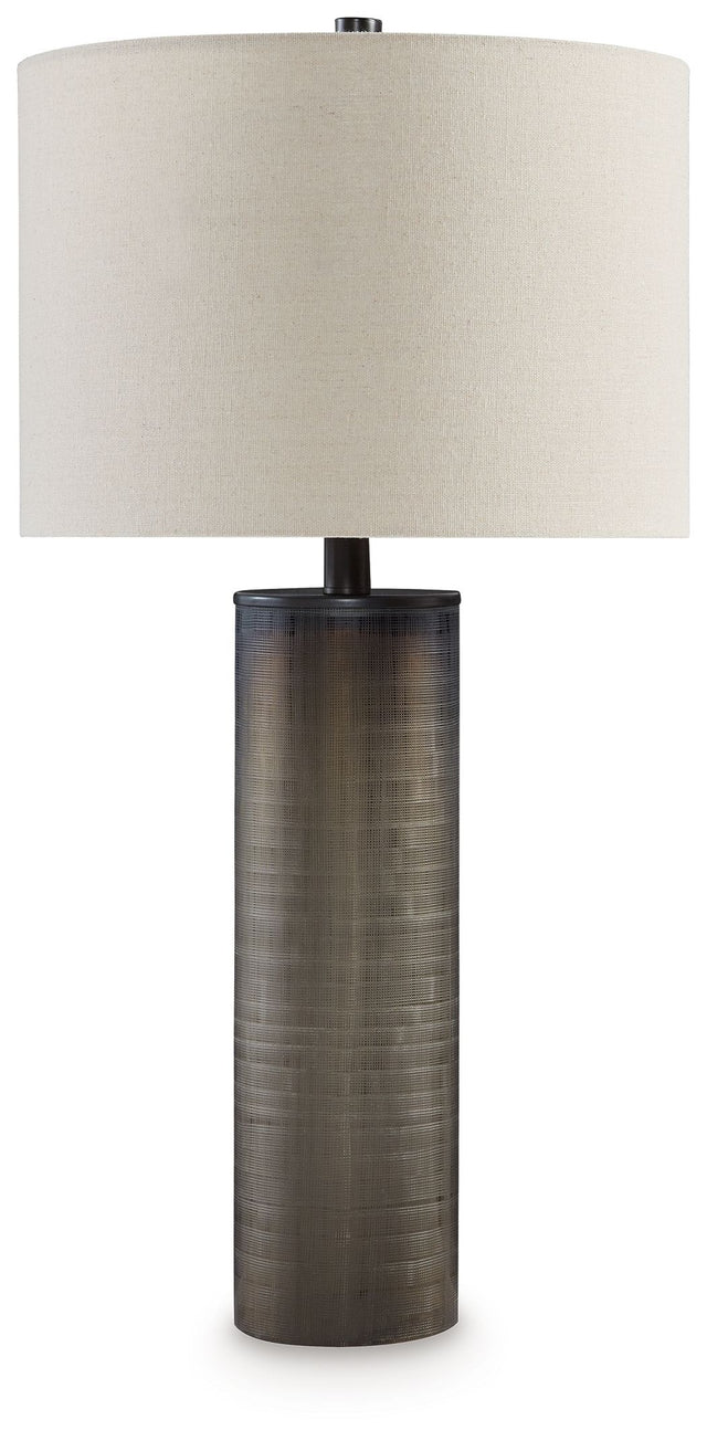 Dingerly - Brown - Glass Table Lamp by Signature Design by Ashley® | Bel Furniture