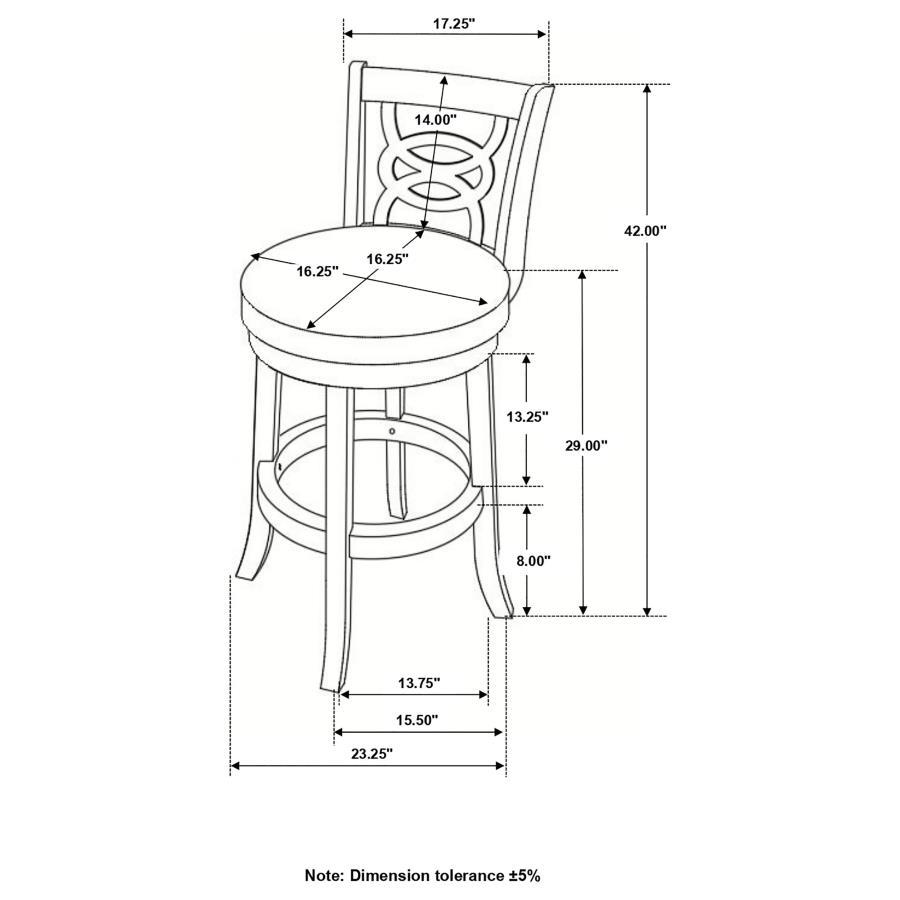 Calecita - Swivel Stools with Upholstered Seat (Set of 2)