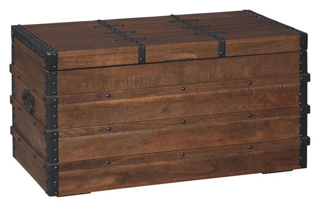 Kettleby - Brown - Storage Trunk by Signature Design by Ashley® | Bel Furniture