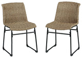 Amaris - Brown / Black - Chair (Set of 2) by Signature Design by Ashley® | Bel Furniture