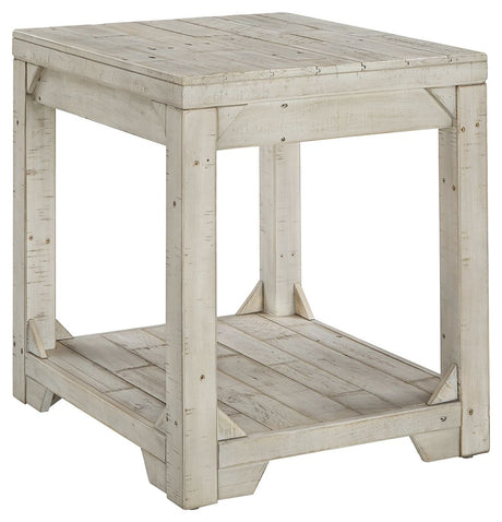 Fregine - Whitewash - Rectangular End Table by Signature Design by Ashley® | Bel Furniture