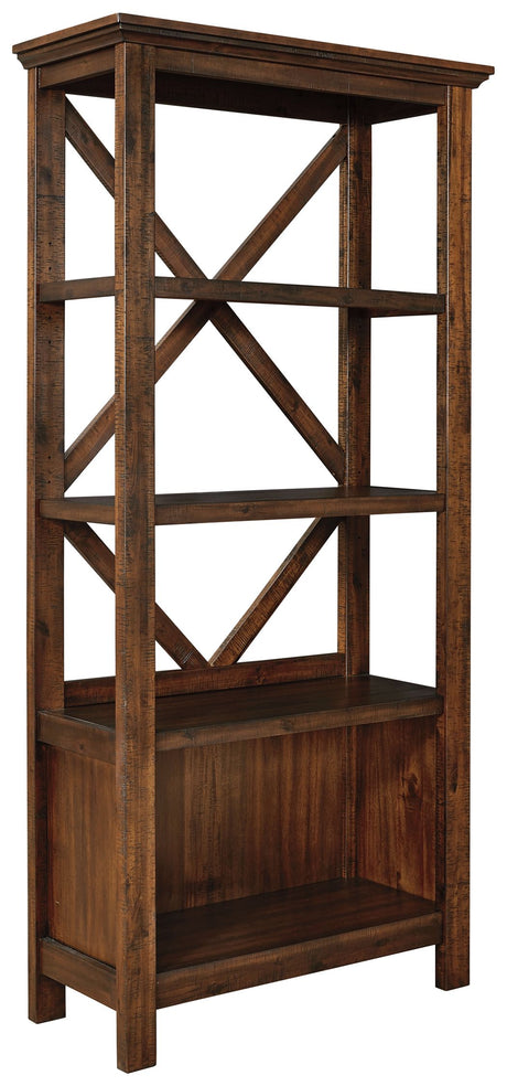 Baldridge - Rustic Brown - Large Bookcase by Signature Design by Ashley® | Bel Furniture