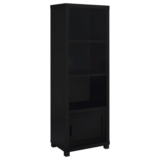 Jupiter - 3-Shelf Engineered Wood Media Tower - Black by Coaster Fine Furniture | Bel Furniture