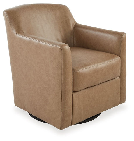 Bradney - Swivel Accent Chair Light Brown by Signature Design by Ashley® | Bel Furniture