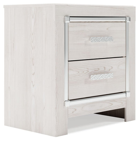 Altyra - White - Two Drawer Night Stand by Signature Design by Ashley® | Bel Furniture