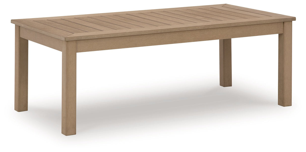 Hallow Creek - Driftwood - Rectangular Cocktail Table by Signature Design by Ashley® | Bel Furniture
