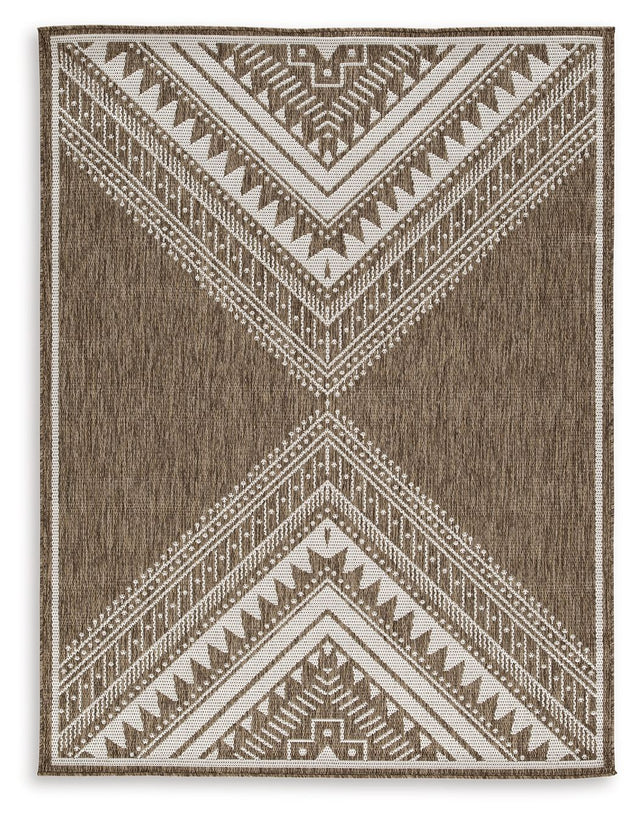 Dunsler - Rug Dark Brown by Signature Design by Ashley® | Bel Furniture