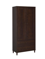 Wadeline - 2 Door Tall Accent Storage Cabinet - Rustic Tobacco by CoasterEveryday | Bel Furniture