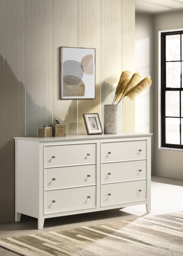 Selena - 6-Drawer Dresser - Buttermilk