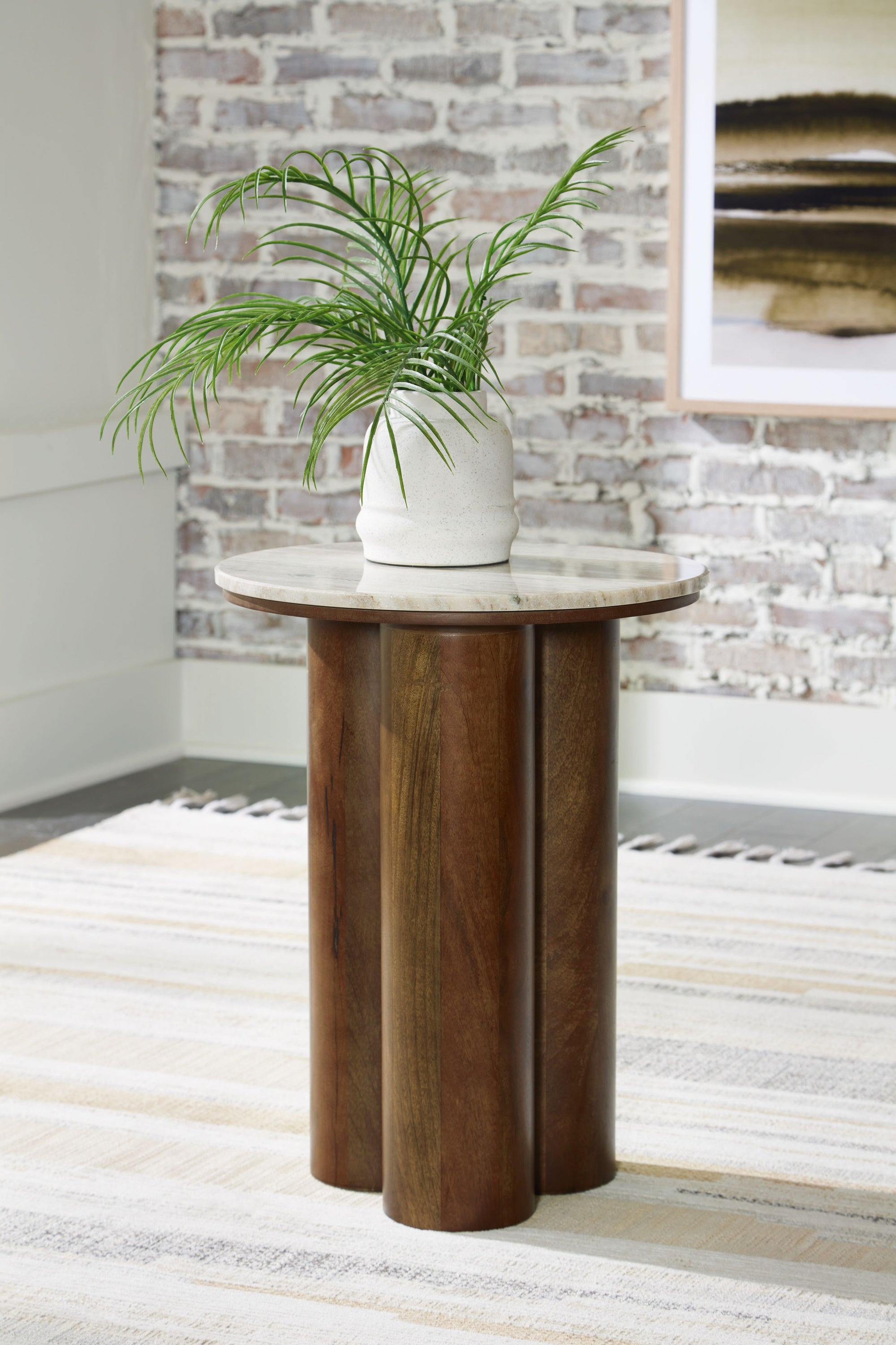 Henfield - Beige / Brown - Accent Table