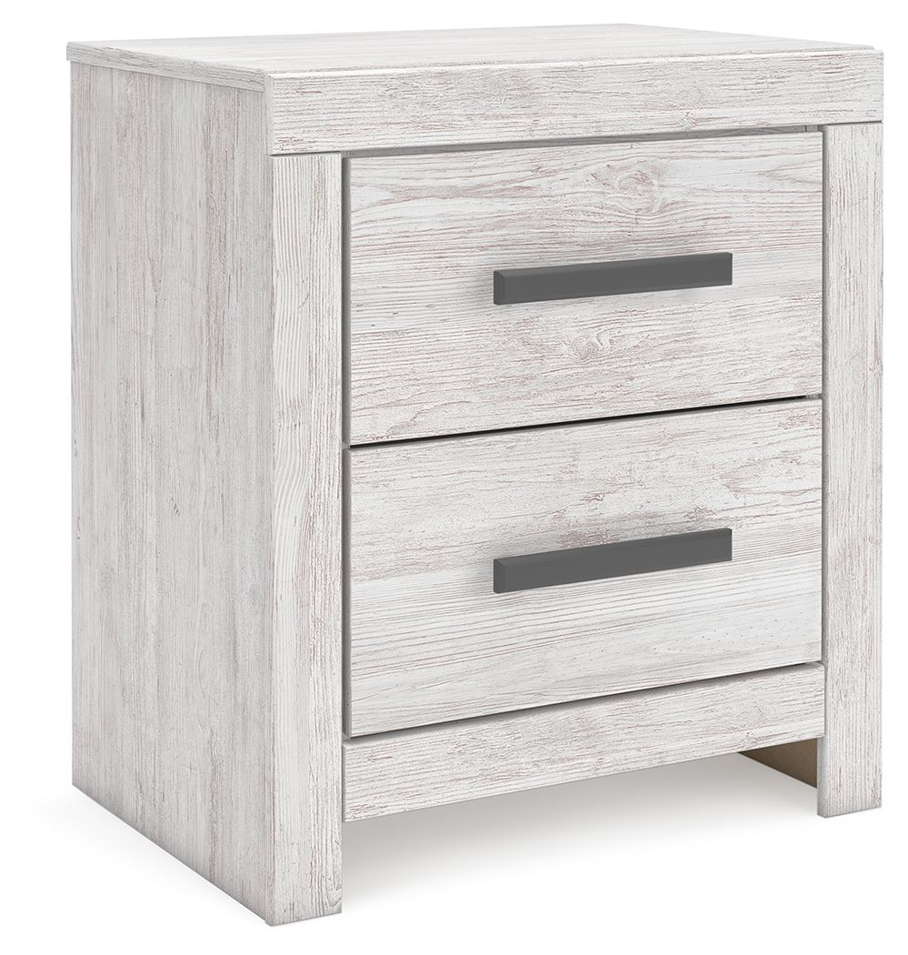 Cayboni - Whitewash - Two Drawer Night Stand by Signature Design by Ashley® | Bel Furniture