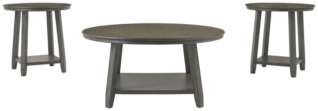 Caitbrook - Gray - Occasional Table Set (Set of 3) by Signature Design by Ashley® | Bel Furniture