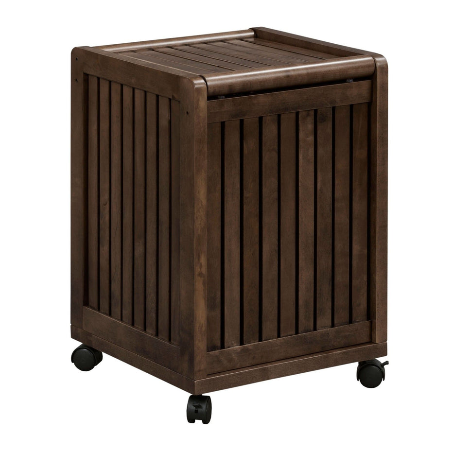 Rolling Laundry Hamper With Lid - Espresso