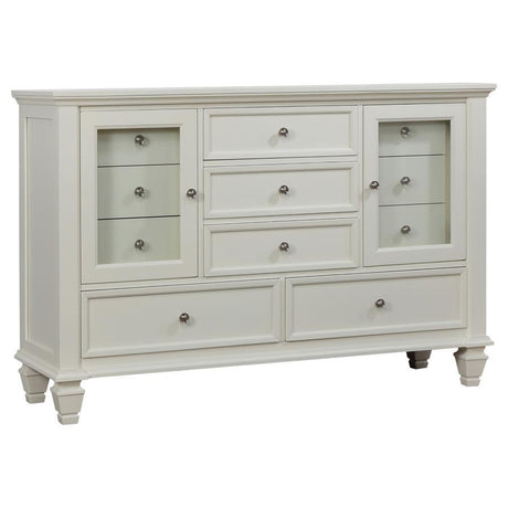 Sandy Beach - 11-drawer Rectangular Dresser White by CoasterEssence | Bel Furniture