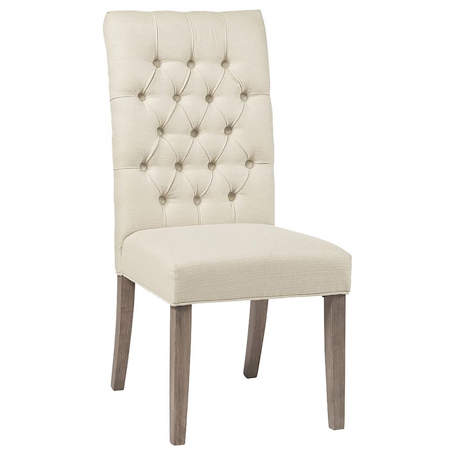 Douglas - Tufted Back Dining Chairs (Set of 2) - Vineyard Oak