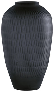 Etney - Vase Dark Gray 7''W x 7''D x 11''H by Signature Design by Ashley® | Bel Furniture