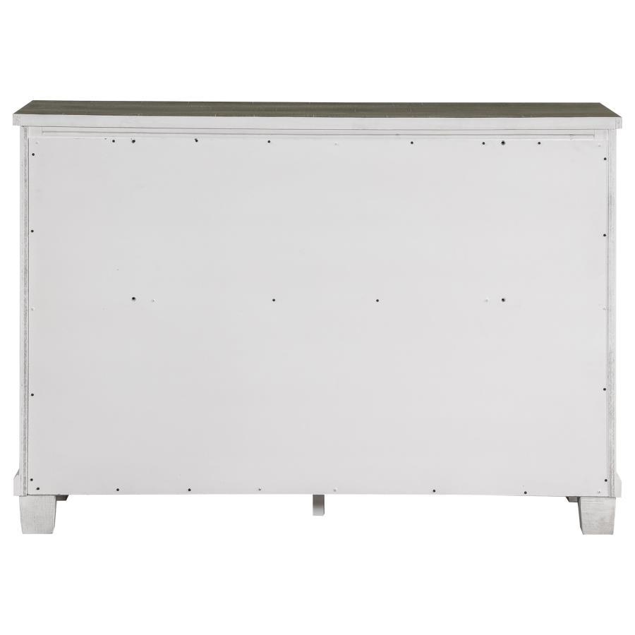 Lilith - 7-Drawer Dresser - Distressed White