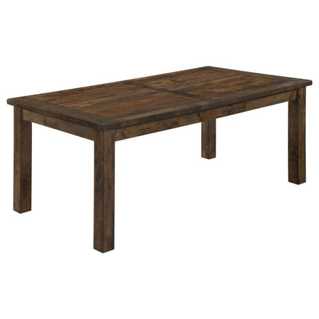 Coleman - Rectangular Dining Table - Rustic Golden Brown by CoasterEveryday | Bel Furniture