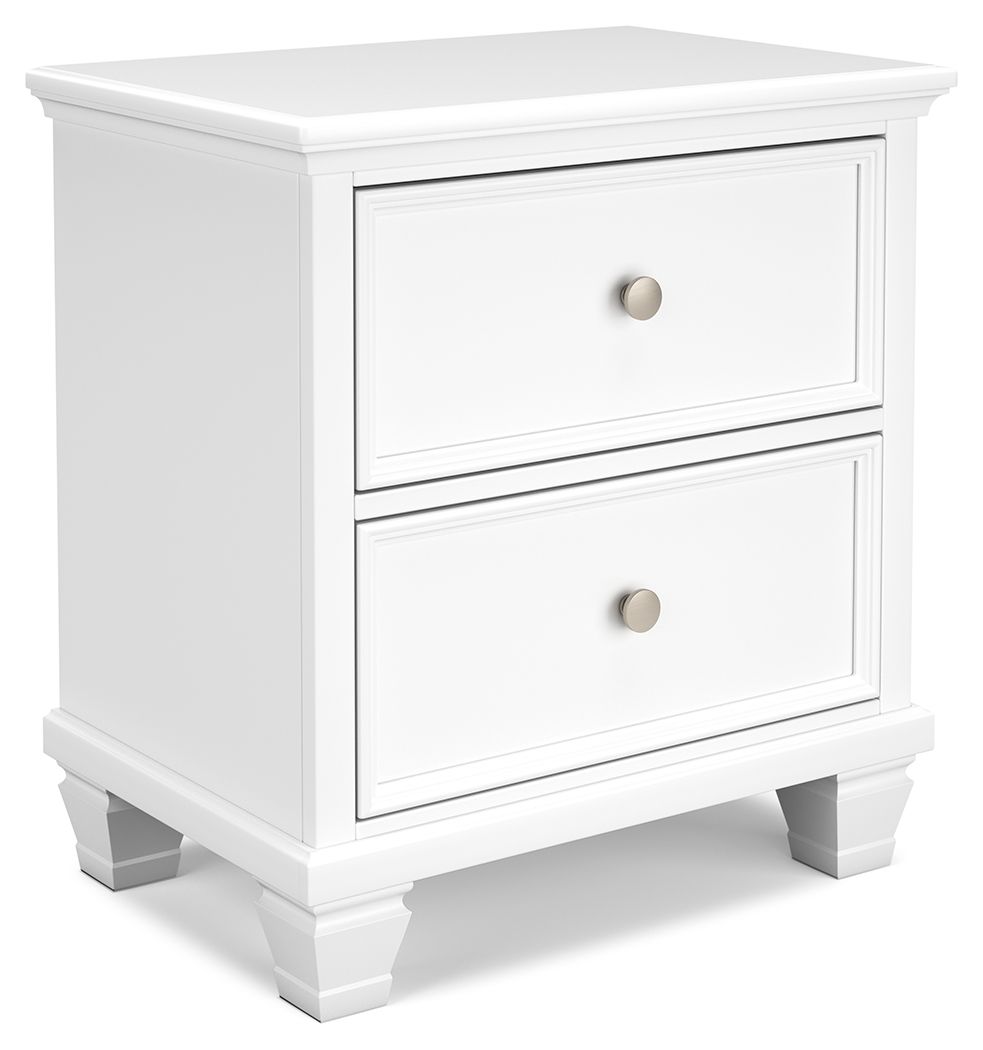 Fortman - White - Two Drawer Night Stand by Signature Design by Ashley® | Bel Furniture