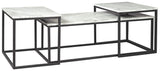 Donnesta - Gray / Black - Occasional Table Set (Set of 3) by Signature Design by Ashley® | Bel Furniture