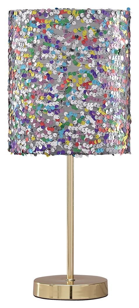Maddy - Purple - Metal Table Lamp by Signature Design by Ashley® | Bel Furniture
