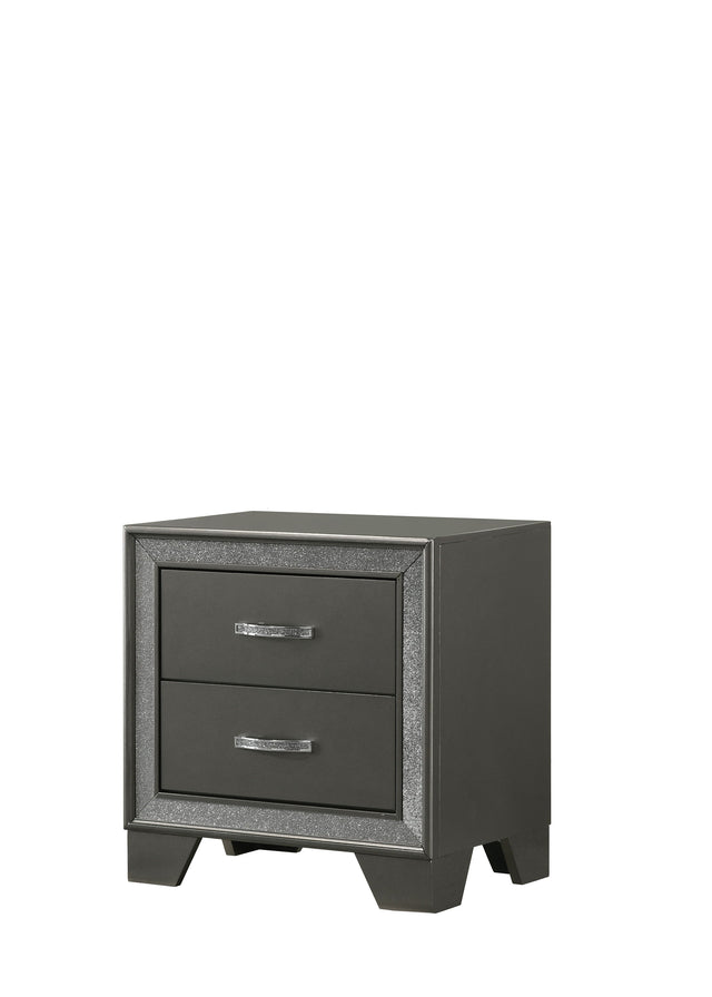 Kaia - Nightstand - Dark Gray by Crown Mark | Bel Furniture