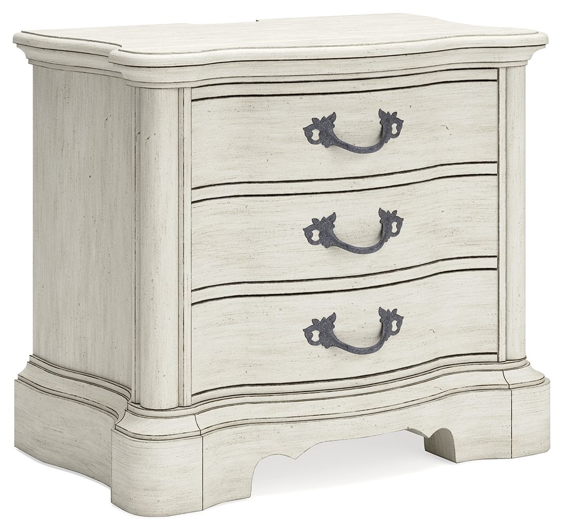 Arlendyne - Antique White - Three Drawer Night Stand by Signature Design by Ashley® | Bel Furniture