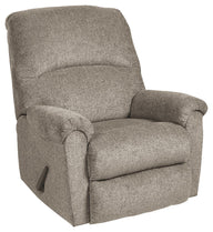 Ballinasloe - Rocker Recliner Pearl Silver by Signature Design by Ashley® | Bel Furniture