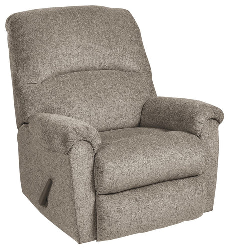 Ballinasloe - Rocker Recliner Pearl Silver by Signature Design by Ashley® | Bel Furniture